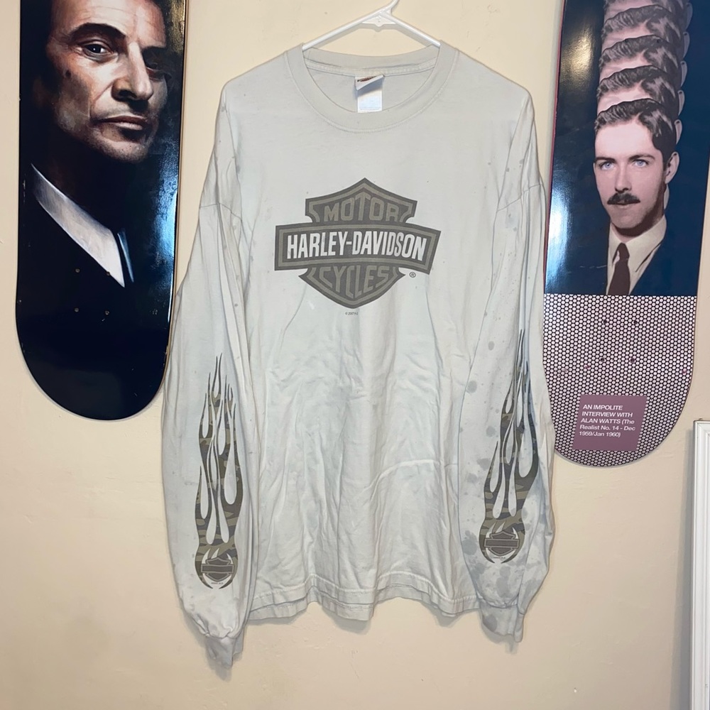 Vintage Y2K Camo Harley Davidson Longsleeve